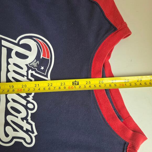 Patriots, 2 tone red and Blue Tee Shirt W/ Back Graphic, NO TAG Mens XL - Picture 6 of 7